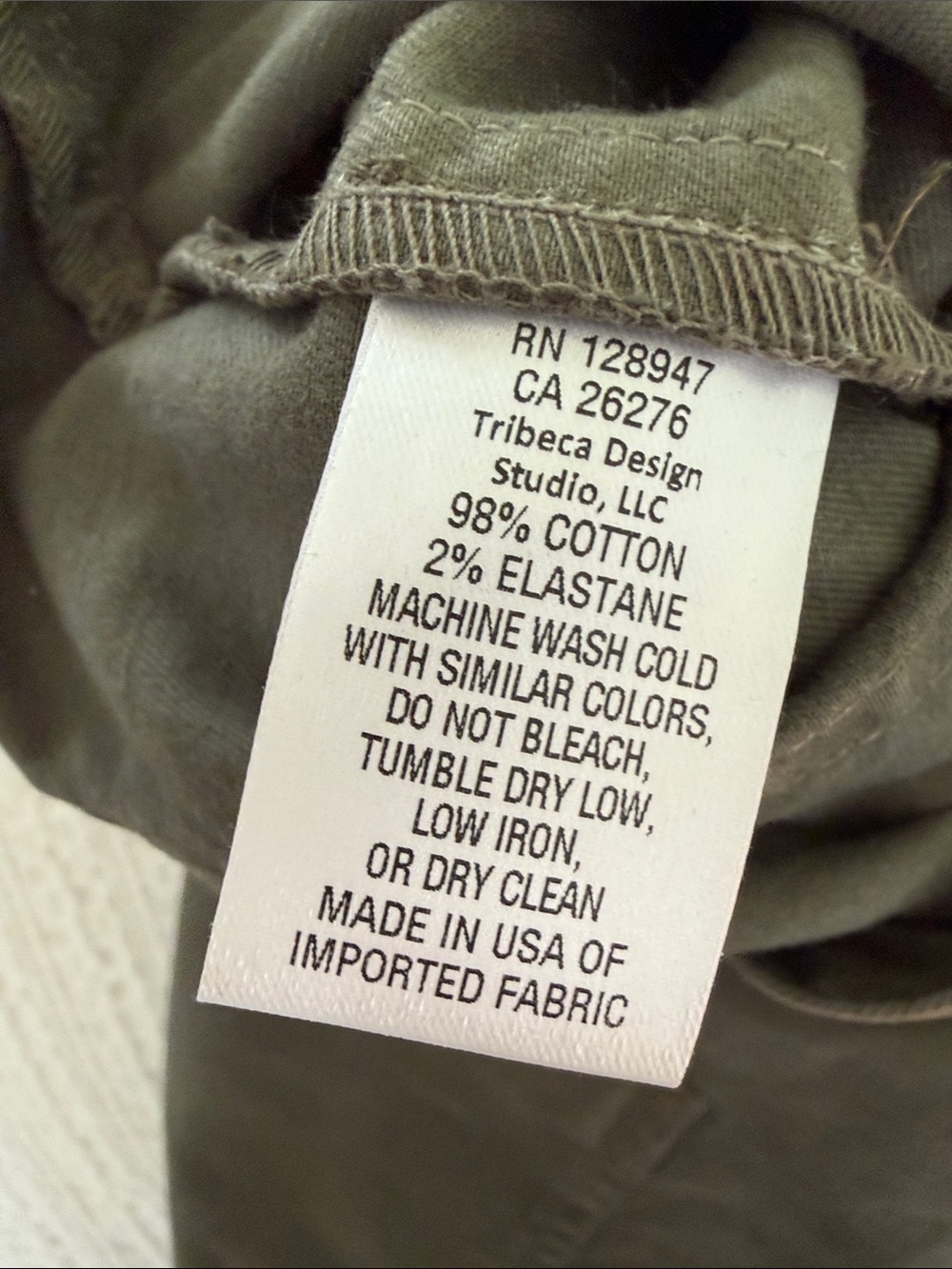 NILI LOTAN Shon Cotton Twill Barrel-Leg Size 6 Camo Olive Green color - Picture 4 of 12